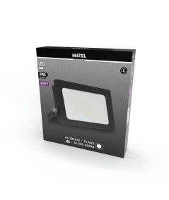 Proyector LED 10W 12/24V IP65 MATEL en aluminio negro – Luz fría 6400K