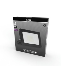 Proyector LED 20W 12/24V IP65 MATEL en aluminio negro – Luz fría 6400K