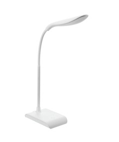 Lámpara LED Korpass 5W Oval Blanca Recargable para Escritorio – 30 Leds, Luz Fría