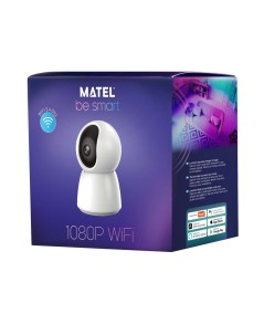 Cámara Interior HD Matel Smart WiFi 360º – Full HD 1080p, Control App y Visión Remota