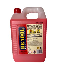 Anticongelante Refrigerante BRADOL 50% 5 L rojo
