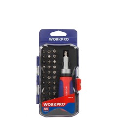 Destornillador de carraca 38 pzas. WORKPRO