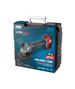 Amoladora 115/125mm WORGRIP 20V 5.0Ah Brushless