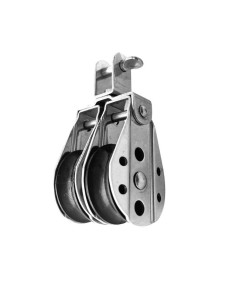 Polea mini doble giratoria Delrin INOX316 8 mm