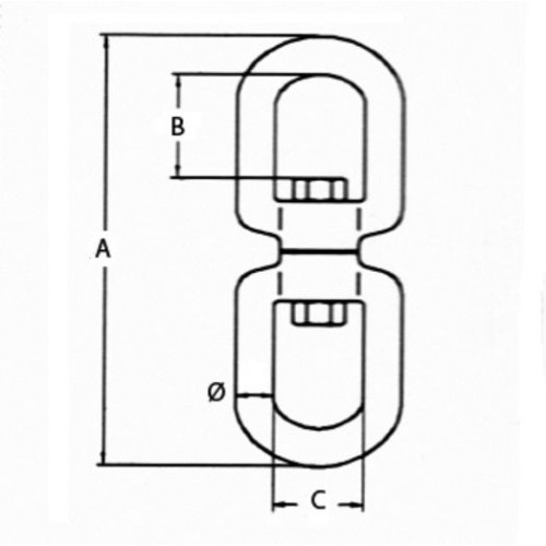 Quitavueltas doble ojo INOX AISI316