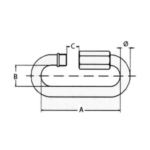 Eslabón rápido INOX AISI316