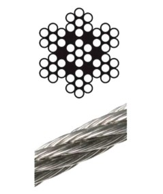 Cable 7x7 INOX AISI316 por metro