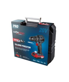 Taladro Percutor Compacto Brushless Worgrip 20V – Potencia y durabilidad en un diseño compacto