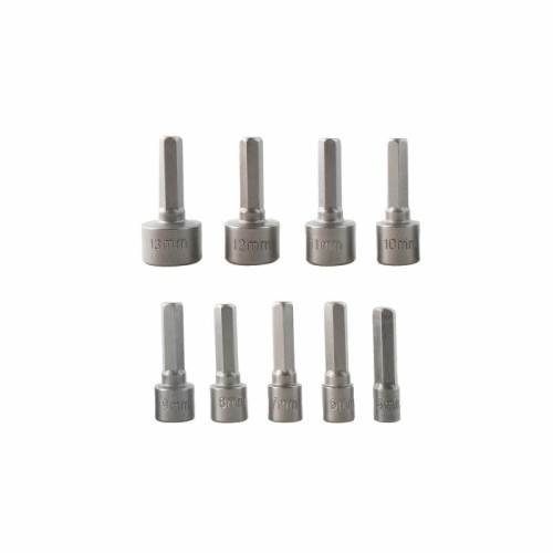 Juego de vasos hexagonales VATTON 1/4” 9 piezas