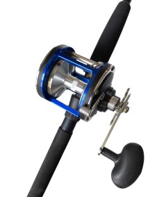 Equipo de curricán caña 1,68 m + carrete 4/0