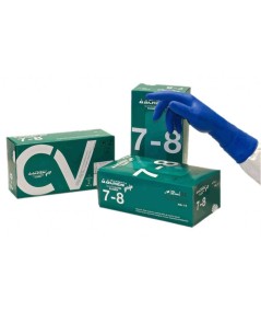 Guantes de látex sin polvo ACHENGRIP azul 50 uds