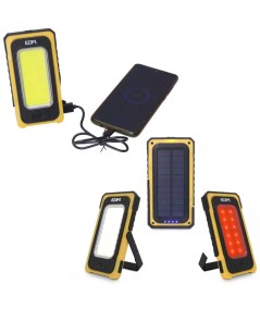 Linterna LED COB solar recargable 10 W 750 lm