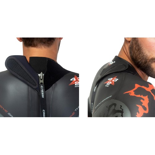Traje Cressi Kuwae 4/3/2 mm | Neopreno para Natación y Apnea