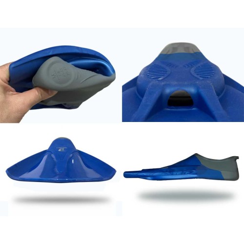 Aleta corta Cressi Pixel gris-azul