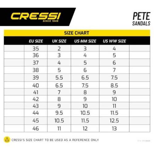 Sandalia Cressi Pete negro-azul marino