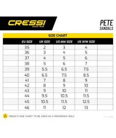 Sandalia Cressi Pete negro-azul marino