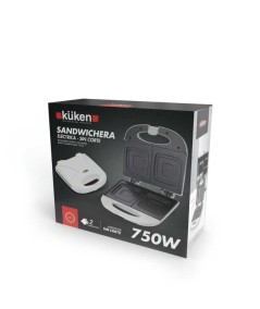 Sandwichera eléctrica Küken 750W