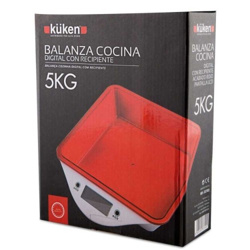 Balanza de Cocina Digital Küken 5kg con Recipiente