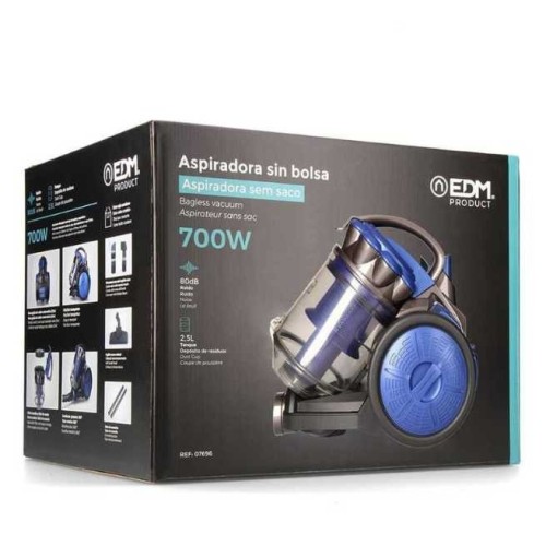 Aspiradora Multiciclónica EDM 700W | Potente, Sin Bolsa y Clase A