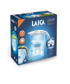Jarra Filtrante LAICA Stream Verde 2,3 L + 2 Filtros Bi-Flux