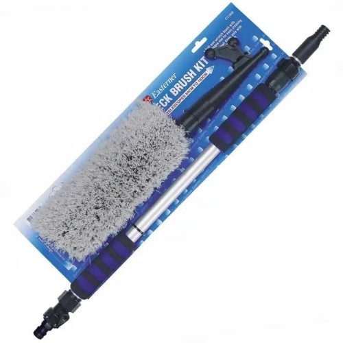 Conjunto de Limpieza Náutica con Mango Telescópico, Cepillo y Bichero