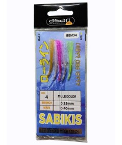 Plumas Asari Pro Sabiki Multicolor nº4