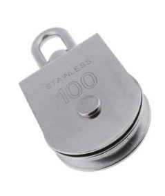 Polea giratoria simple INOX AISI304 Ø 100 mm