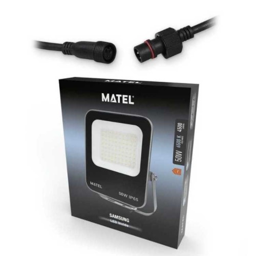 Proyector LED aluminio MATEL chip Samsung 50W luz fría IP65