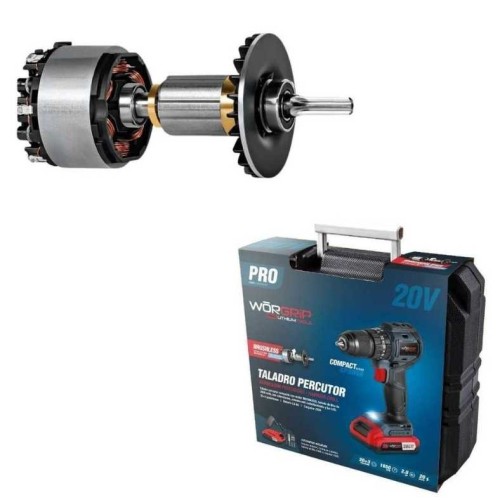 Taladro Percutor Compacto Brushless WORGRIP 20V 2.0Ah