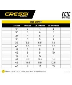 Sandalia Cressi Pete negro-azul marino