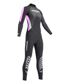Traje Cressi MOREA Mujer 3 mm negro-rosa