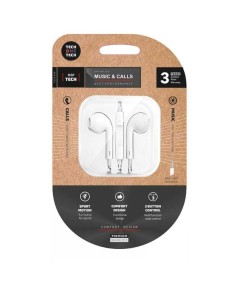 Auriculares EARTECH mini-jack 3,5 mm blancos