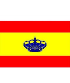 Bandera España con corona