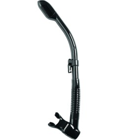 Tubo Cressi Dry Negro - Snorkel 100% Antisalpicaduras