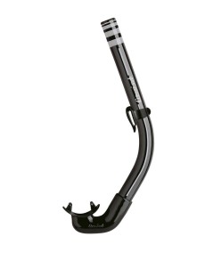 Tubo Cressi America Negro - Diseño Anatómico y Flexible para Buceo y Snorkel