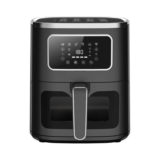 Freidora sin Aceite Negra Digital KÜKEN 5L – Con Ventana y Pantalla Táctil