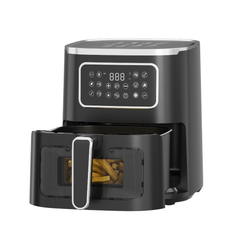 Freidora sin Aceite Negra Digital KÜKEN 5L – Con Ventana y Pantalla Táctil