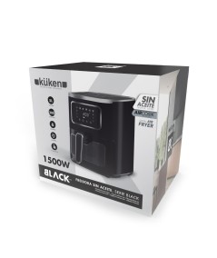 Freidora sin Aceite Negra Digital KÜKEN 5L – Con Ventana y Pantalla Táctil