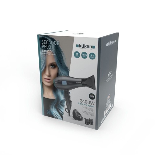 Secador de Pelo Profesional Iónico KÜKEN 2400W – Potente y Antiencrespamiento
