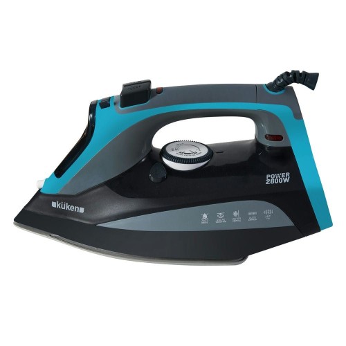 Plancha de Vapor KÜKEN 2800W – Suela Inoxidable y Golpe de Vapor 140g