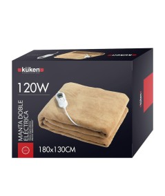 Manta Eléctrica KÜKEN 180x130 cm – Térmica, 120W, 3 Niveles de Calor