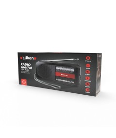 Radio Portátil Küken AM/FM – Compacta, Ligera y con Antena Extensible