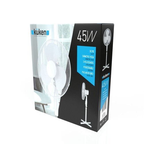 Ventilador de Pie Küken 45W – Silencioso, Ajustable y Estable
