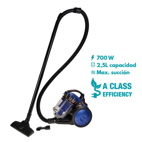 Aspiradora Multiciclónica EDM 700W | Potente, Sin Bolsa y Clase A
