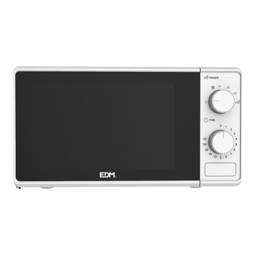 Microondas 20L 700W Blanco | Modelo 2024 con Función Descongelación