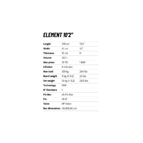 Tabla Paddle Surf Cressi Isup ELEMENT 10'2"
