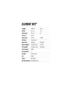 Tabla Paddle Surf Cressi Isup ELEMENT 10'2"