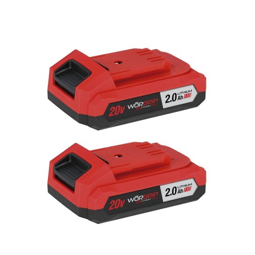 Taladro Percutor Worgrip 20V – 2 Baterías 2.0Ah y Máximo Rendimiento