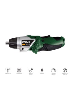 Atornillador a Batería Reversible Koma Tools 3,6V Litio – Compacto y Versátil