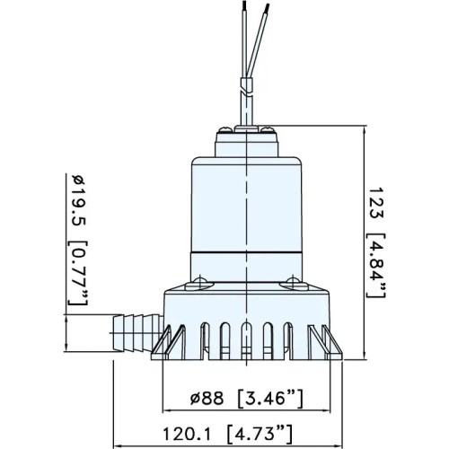 Bomba de Achique 12V TMC-03301 2271 L/h